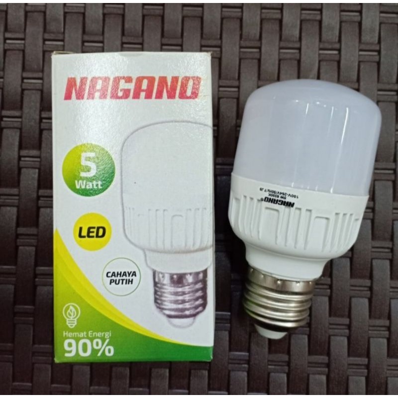 Lampu Bohlam Led Kapsul Nagano 5w,10w,15w,20w,30w - Lampu Hemat Murah