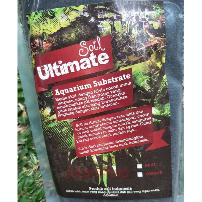 ultimate soil ultimatesoil media tanam  aquarium aquascape