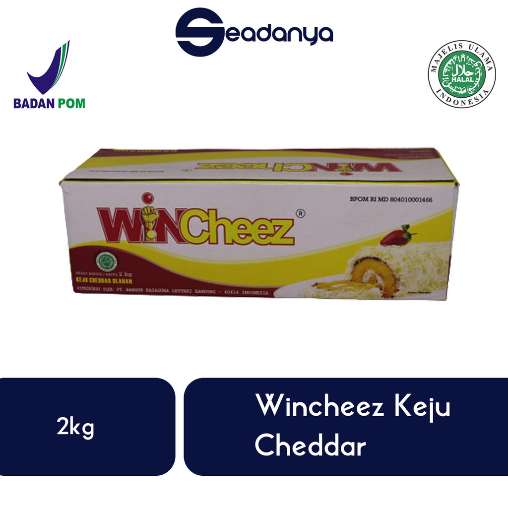 

Wincheez Keju Cheddar 2kg Halal MUI BPOM