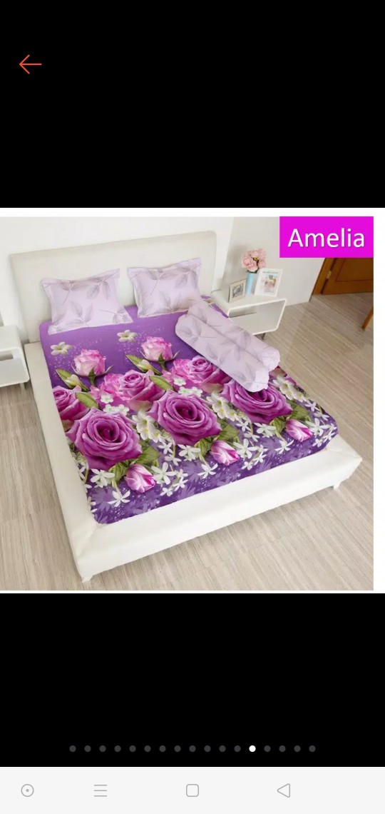 Sprei Lady Rose Bantal 4 (b4) Uk. King (180x200)cm Motif Gabungan