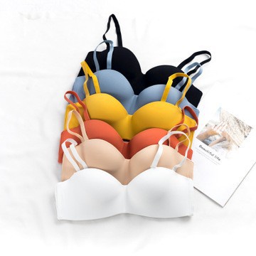 My.Bra-014 / Half cup Bra Model Seamless Tanpa Kawat untuk Wanita