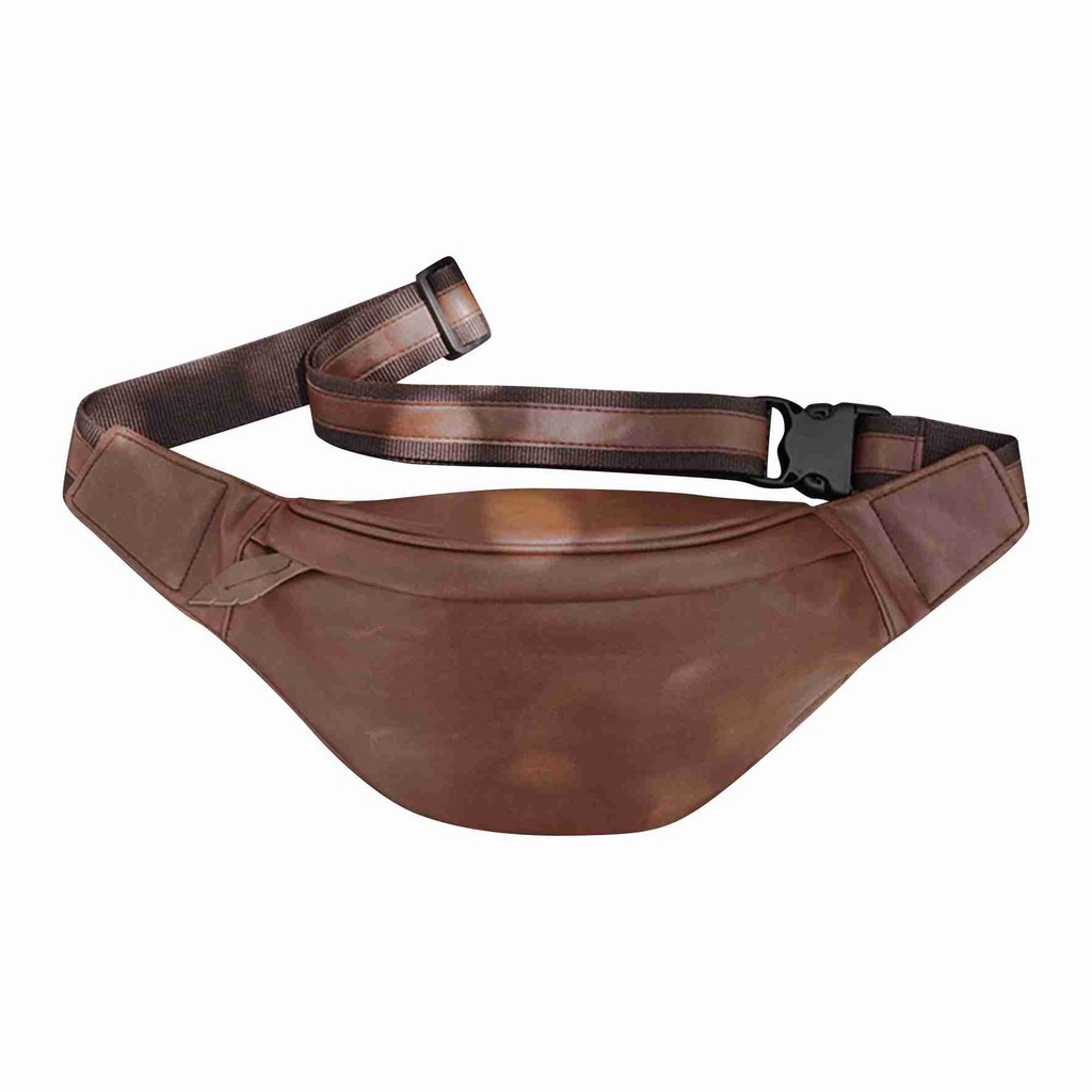 Tas Pinggang Waistbag Pria Tas Selempang Muqten Wenang Tan Waist Bag Wanita Fashion Kulit Terbaru