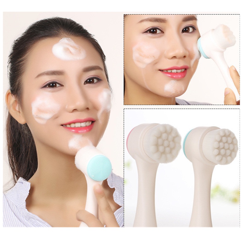 SEVICH Facial Cleansing Brush Double-sided Cleaning Massage Facial Skin Care Tool