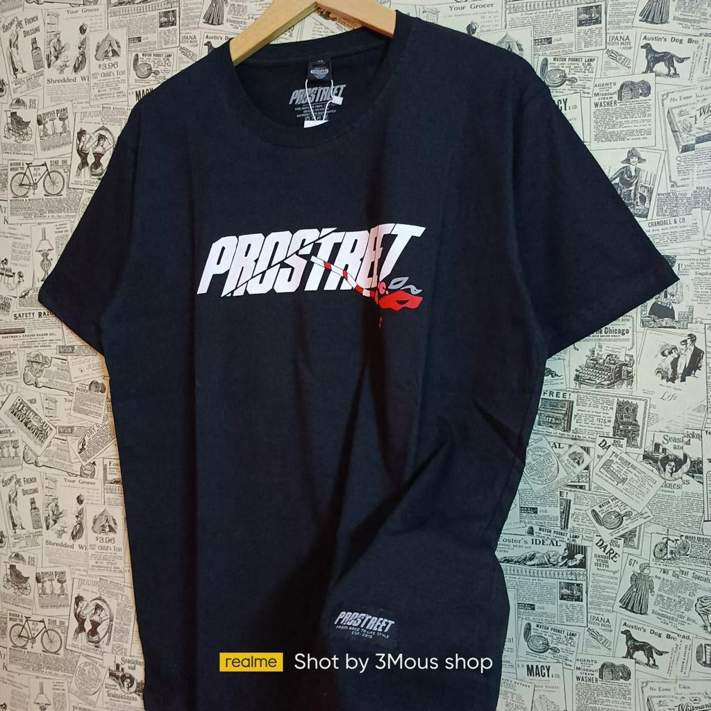 Baju Pria Kaos Distro / Kaos Prostreet Ori Free Sticker / Kaos Sunmori Cewek Cowok / Prostreet Guard