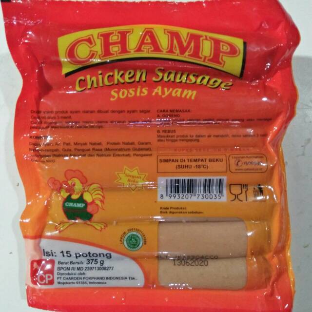 Champ Sosis Ayam isi 15 Frozen Food Bandung