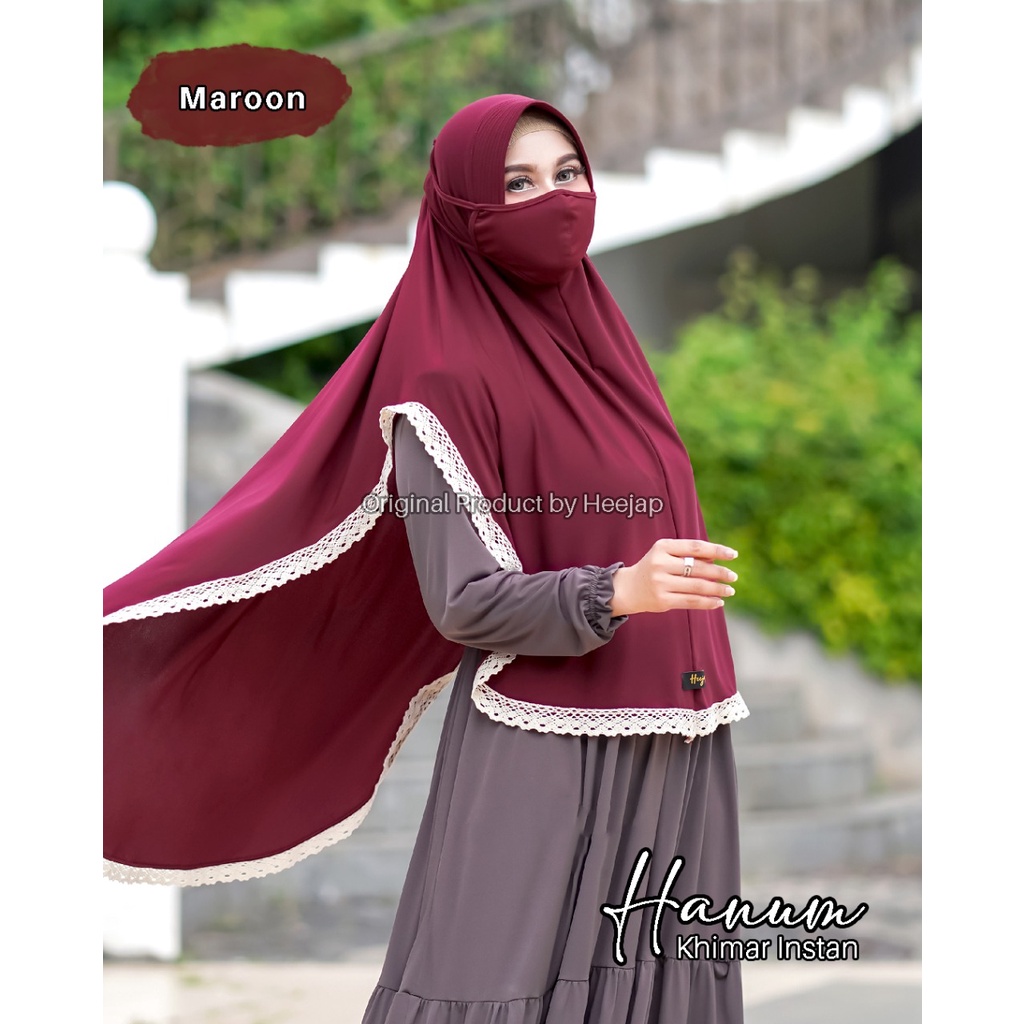 HIJAB INSTAN HIJAB HANUM FREE MASKER BY HEEJAP [ORIGINAL]