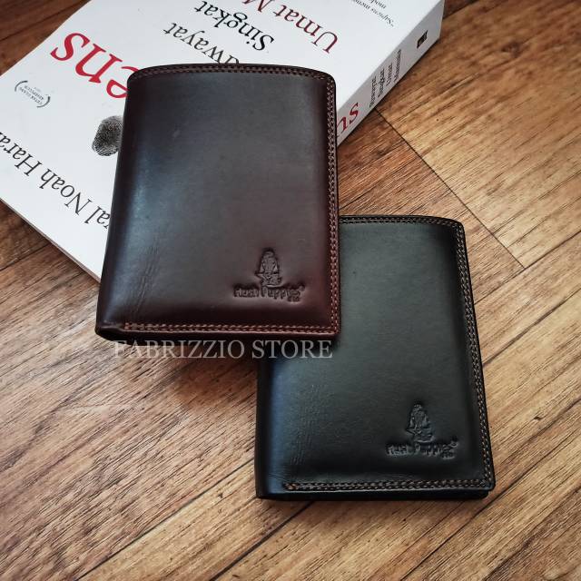 dompet pria berdiri full kulit sapi