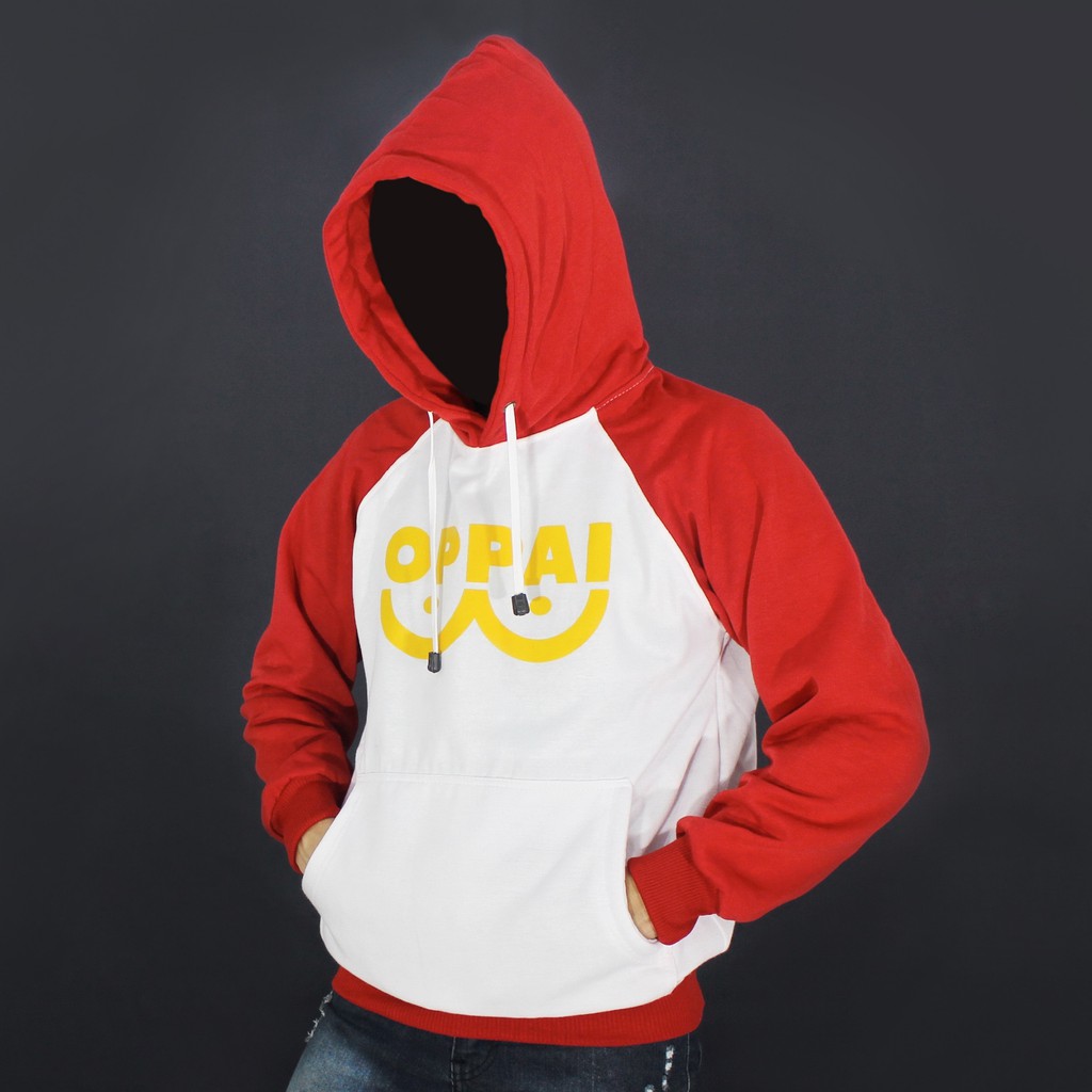 JAKET HOODIE ONE PUNCHMAN M L XL XXL - JAKET OPPAI ONE PUNCHMAN SAITAMA - HOODIE OPPAI ONE PUNCHMAN