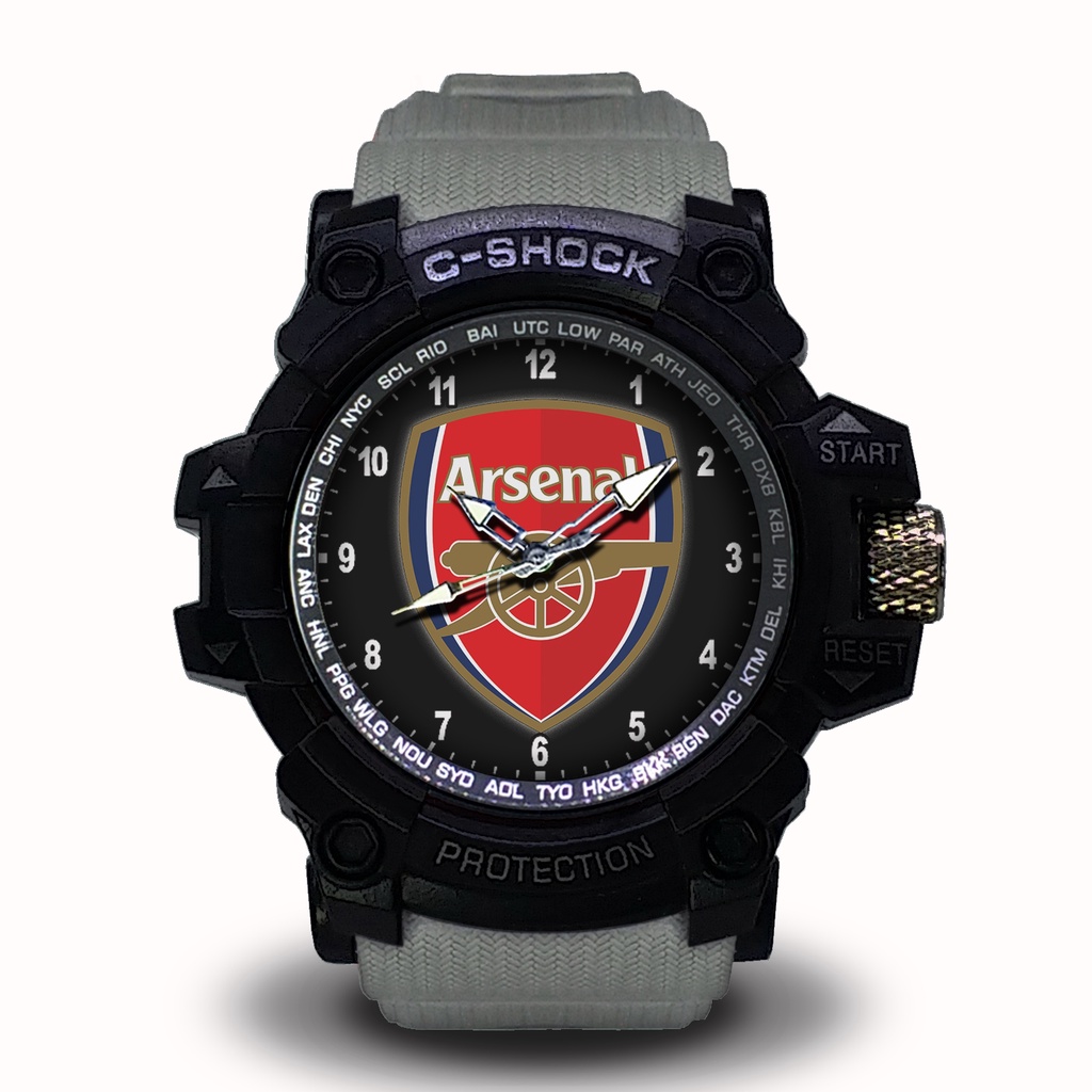 Jam Tangan Arsenal Outdoor List Merah #Hitam