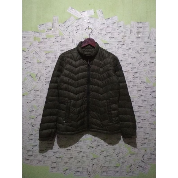 jaket bulu angsa kolon sport