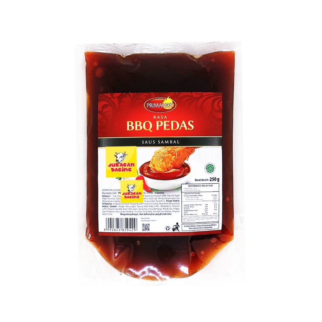 Primahot Saus Sambal Rasa BBQ Pedas 250gr