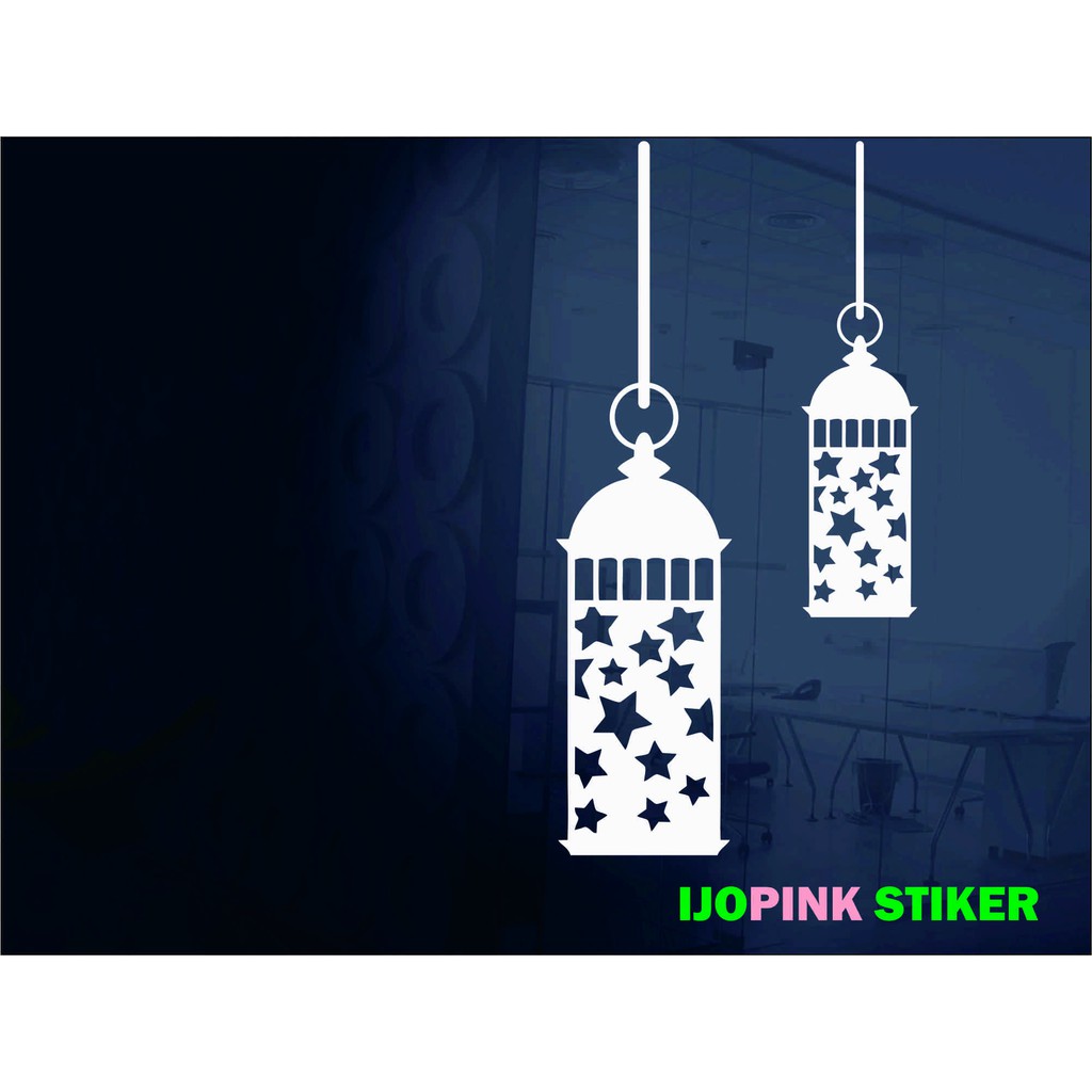 Stiker Dekorasi Ramadhan/ Idul Fitri - Lentera M3