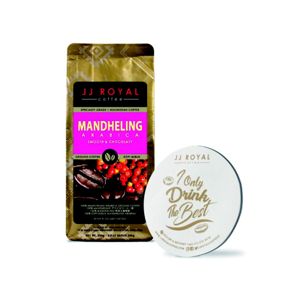 

JJ ROYAL MANDHELING ARABICA 200GR BIJI
