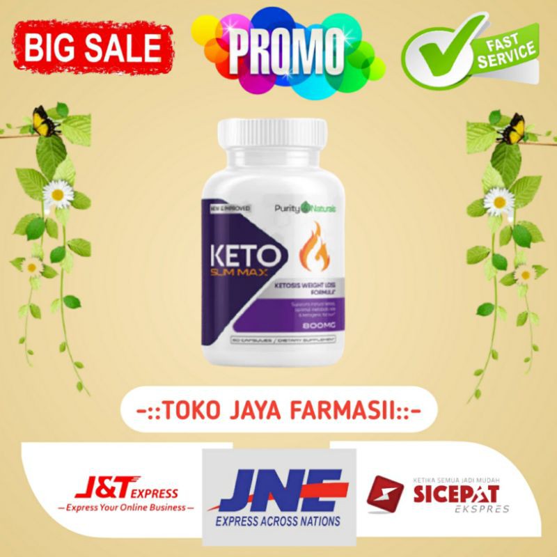 KETO SLIM MAX Original Obat Pelangsing Badan Wanita Tercepat (60 Kapsul)