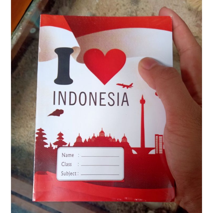 

Buku Tulis Kecil I Love Indonesia Isi 6 Buku