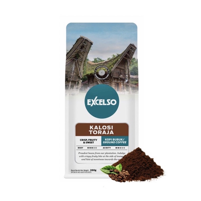 

Excelso Kalosi Toraja Kopi Bubuk / Ground 200gr