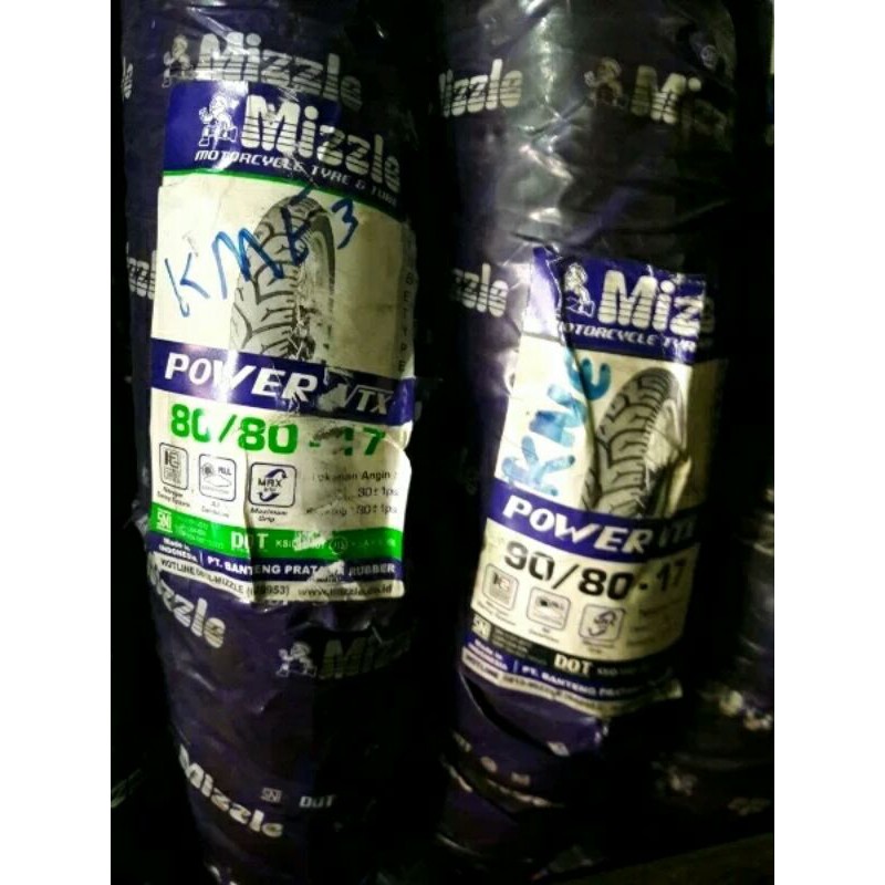 BAN MIZZLE Ukuran 80/80 dan 90/80 Ring 17
