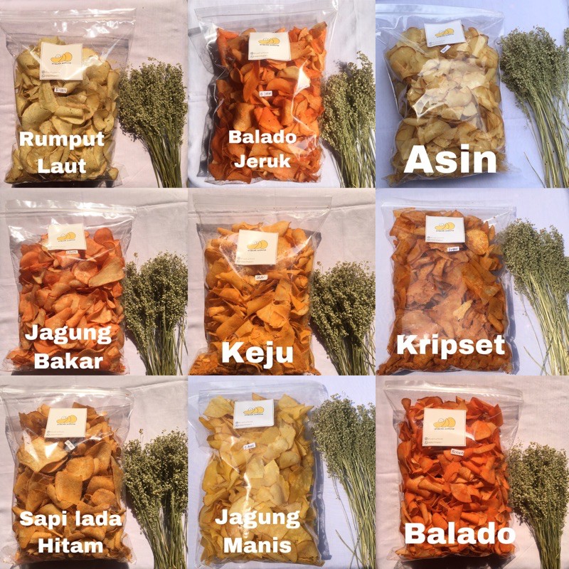 

SNACKWITHME keripik singkong kering kemasan 500gram