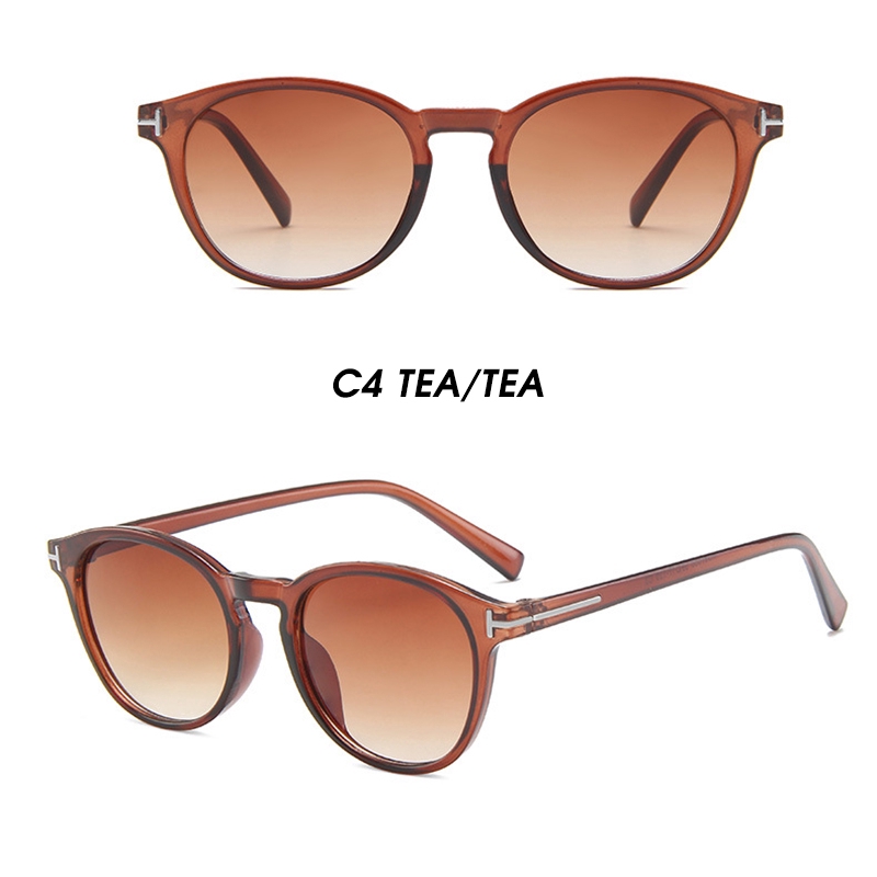 (YUZHU) Bayar di Tempat INS Fashion Aviator Frame Kacamata Wanita Vintage Gaya Kacamata Hitam Pria Sunglasses