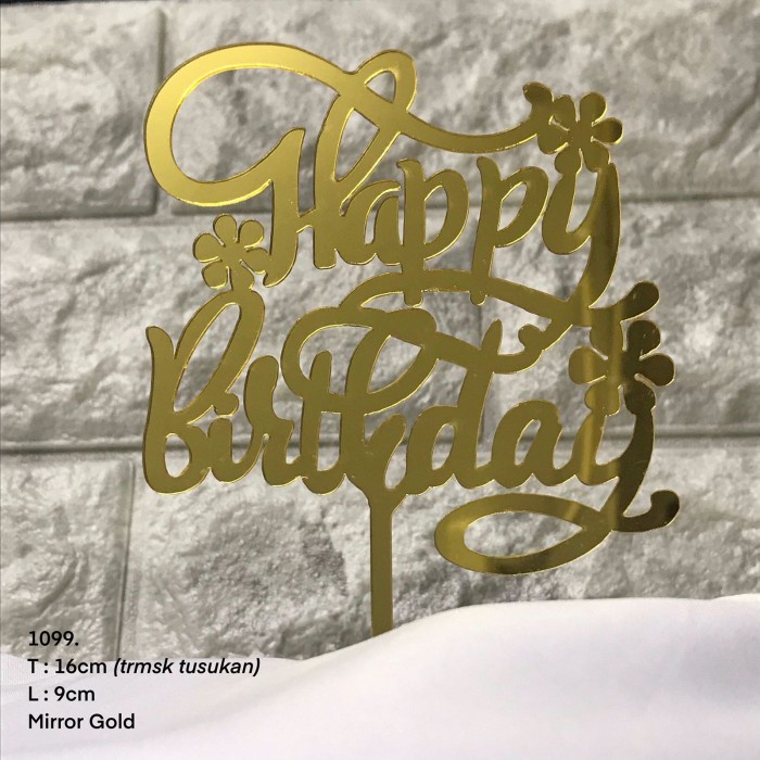 

CAKE TOPPER HAPPY BIRTHDAY / BIRTHDAY TOPER / DEKORASI KUE ULANG TAHUN ANEKA TULISAN