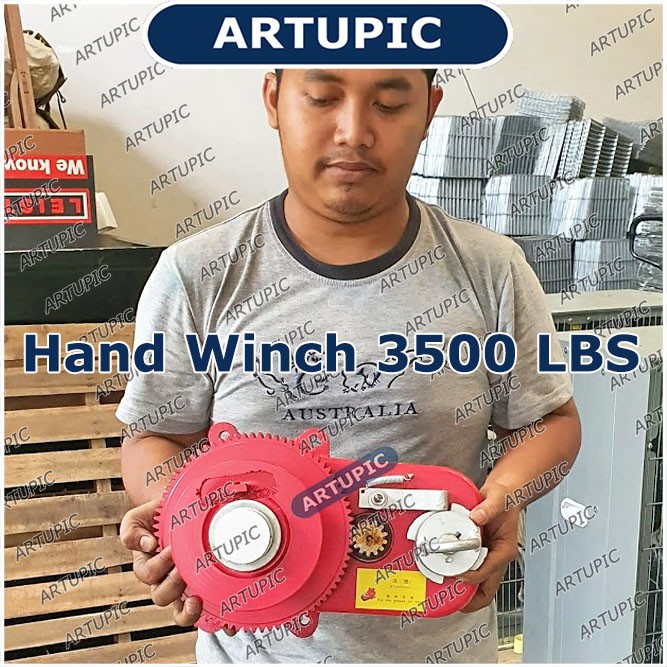 Hand Winch 3500 LBS Handwinch Katrol Kerekan Jalur Nipple Jalur Pakan Feed Line Kandang ayam