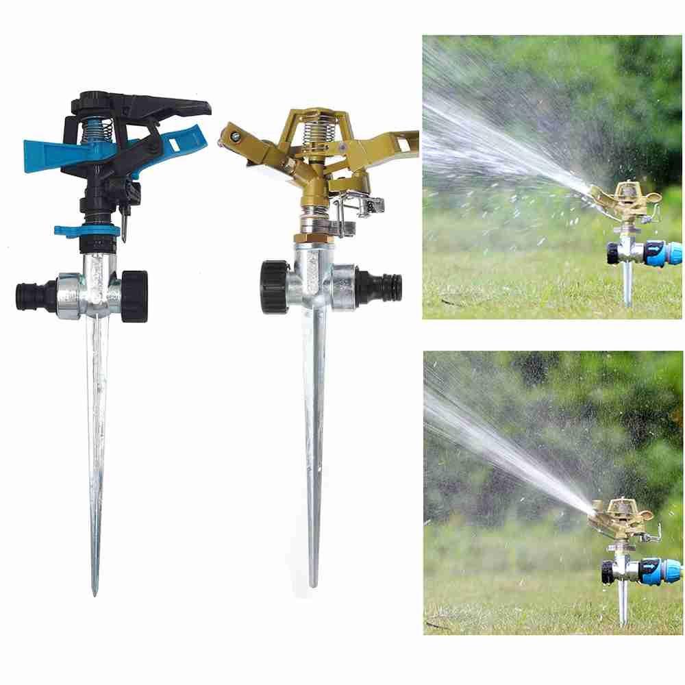 Solighter Garden Sprinkler Taman Rumah 360putar Selang Penyiraman Otomatis Rumput