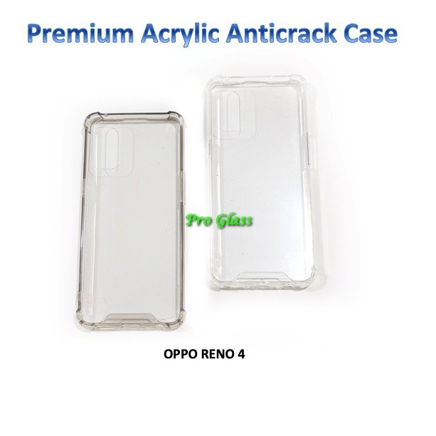 OPPO RENO 4 / 4 PRO Anticrack / Anti Crack / ACRYLIC Case Silicone Premium