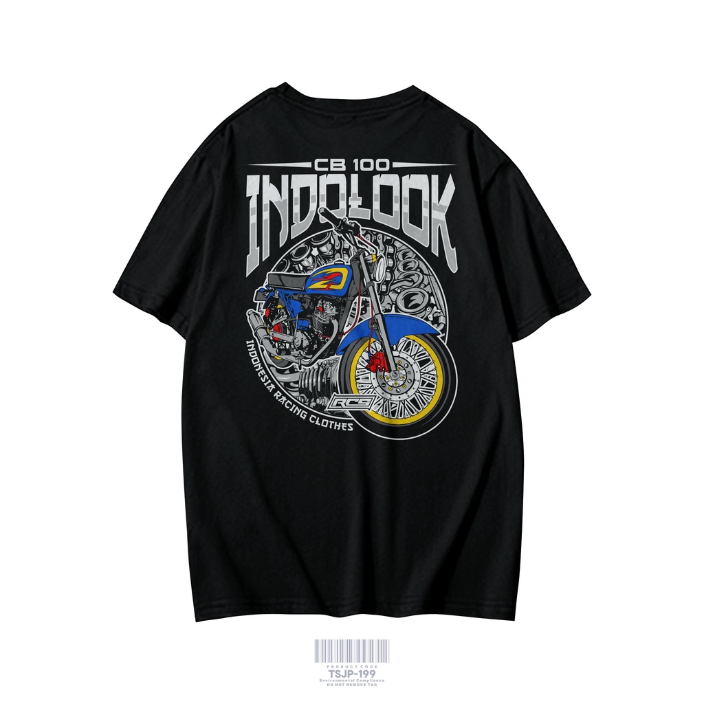 KAOS DISTRO BIKER CB100 INDOLOOK DRIVE BAJU KAOS PRIA