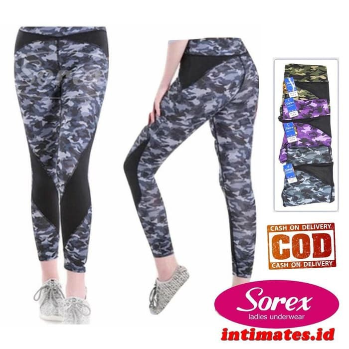 Legging Army - Legging Senam Yoga Sorex Exclusive Motif Army 1601
