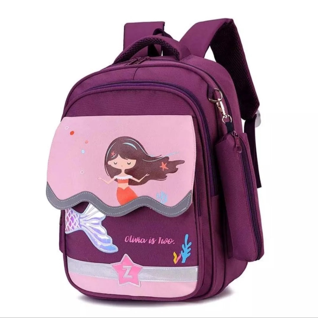 TAS RANSEL ANAK SEKOLAH UNISEX UNTUK SD TK-TAS RANSEL PUTRI DUYUNG-TAS RANSEL HIU-BISA COD