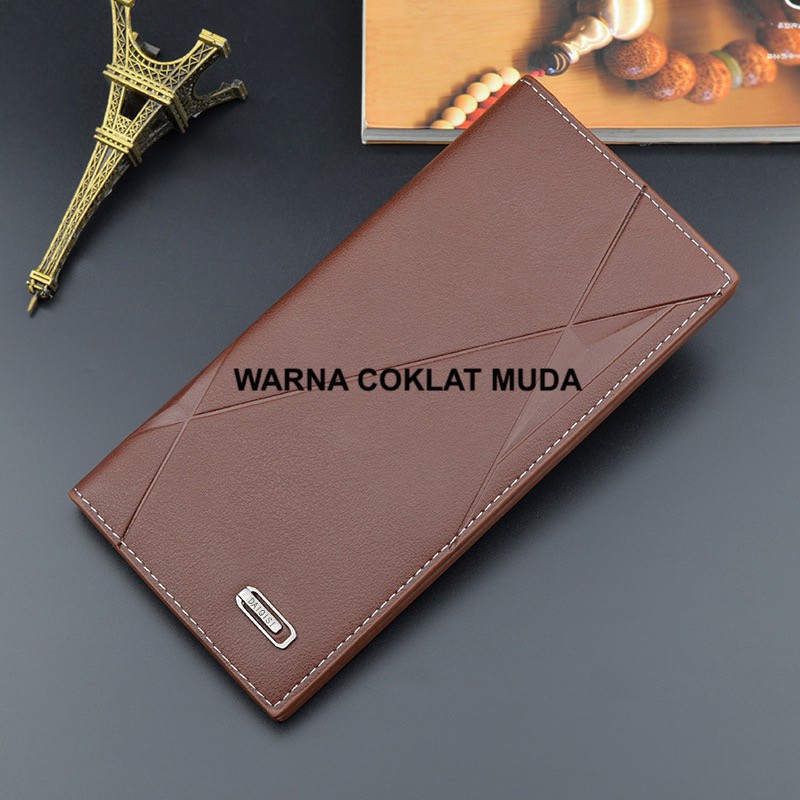 DOMPET PRIA TEBAL PANJANG ANIME TOKYO GHOUL ONE PIECE NARUTO LOVE LIVE ATTACK ON TITAN DOMPET 3088-3-COKELAT MUDA
