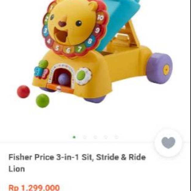 3 in 1 stride and ride lion