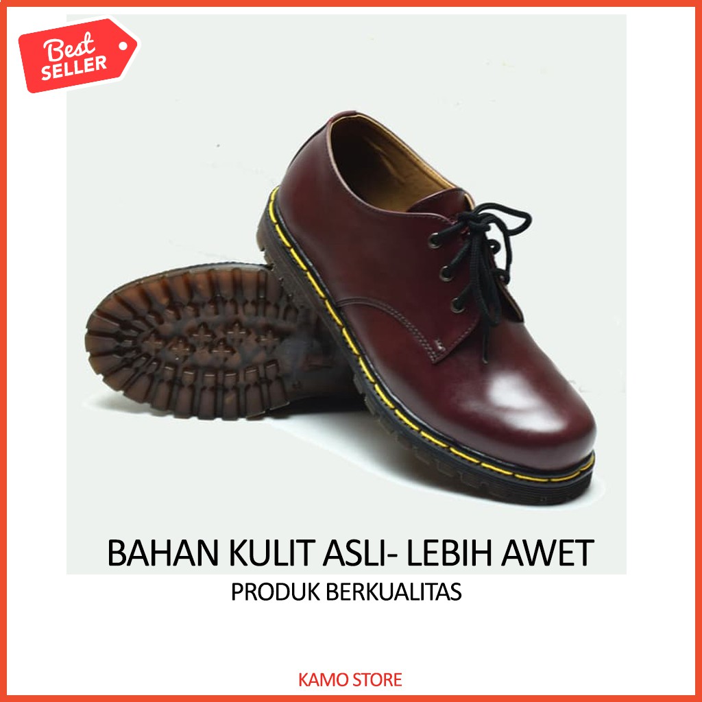 Sepatu Boots Kulit Trendy Pria Premium Safety Branded W8P2 Gunung Low s Wanita [Unisex]