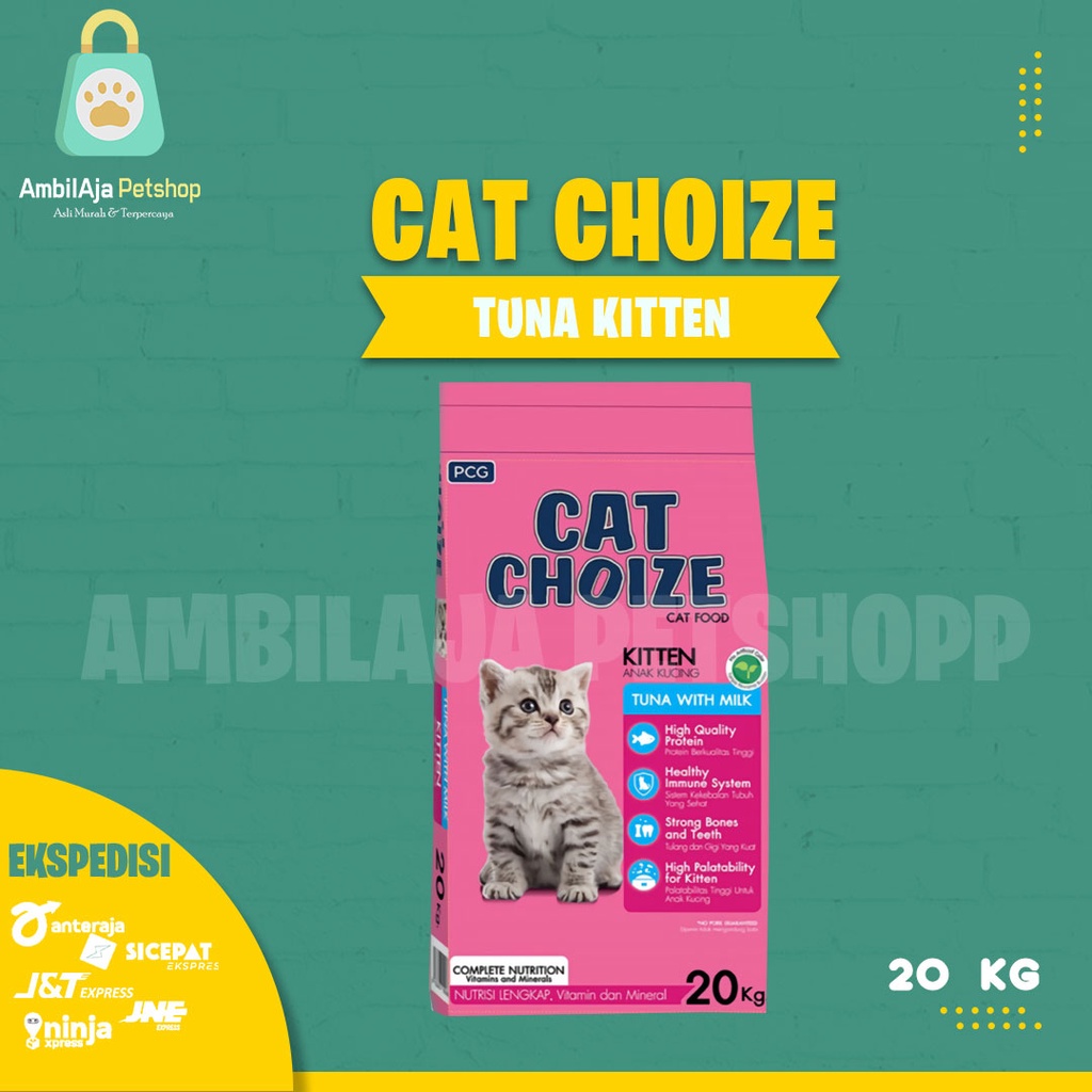 Makanan kucing CAT CHOIZE KITTEN TUNA 20kg