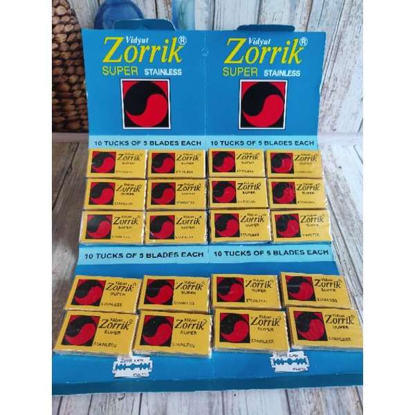 Silet ZORRIK Stainless Steel ( 1papan )