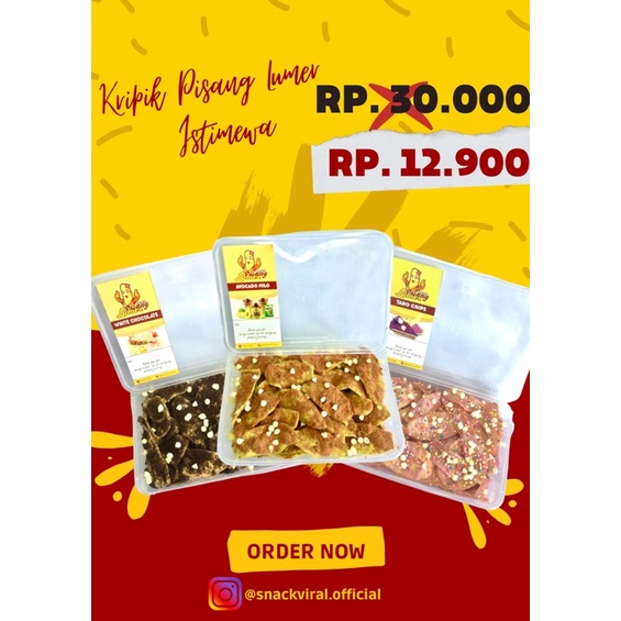 

KRIPIK PISANG LUMER BOX ISTIMEWA SUPER CRISPY!