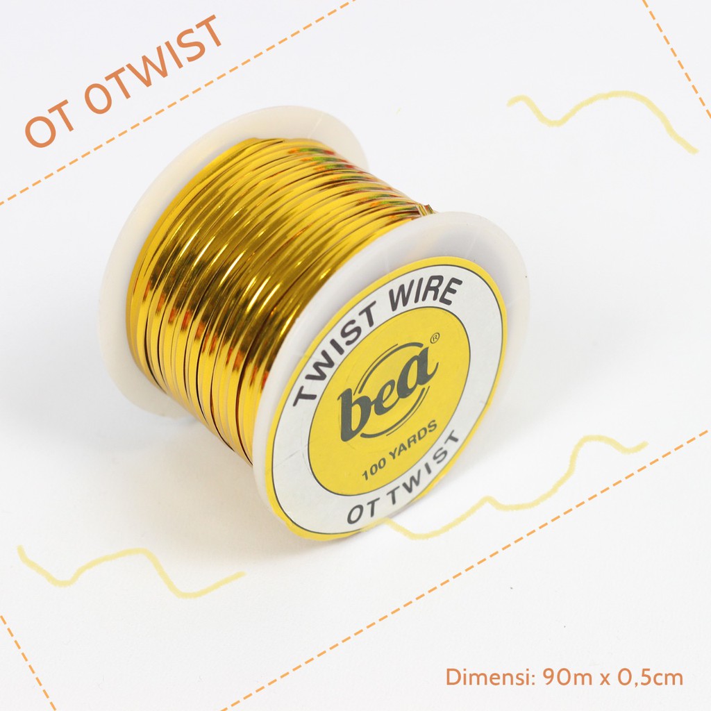 Twister Tie / Kawat Souvenir Rol / Twister Roll 0S panjang 50 meter