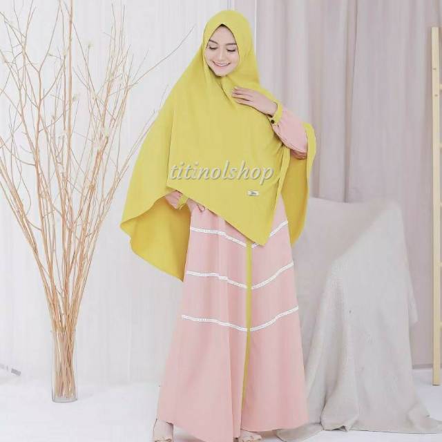 Aluna set original By gerai mika/gamis set/gamis original