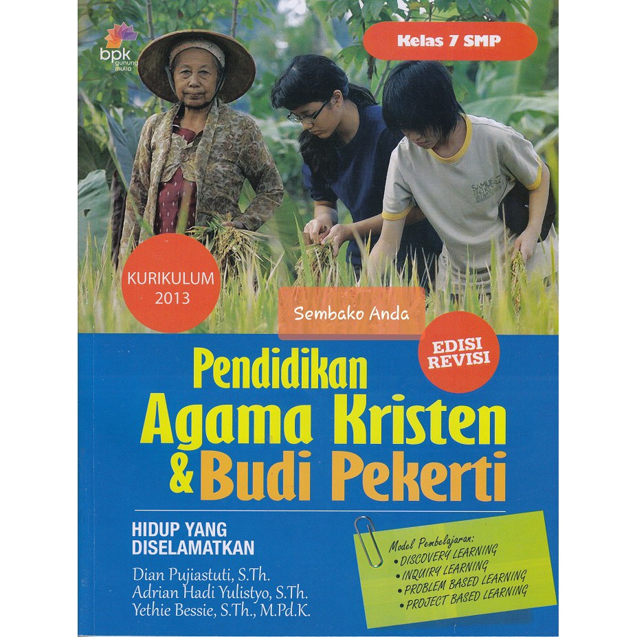 Buku Pendidikan Agama Kristen Dan Budi Pekerti Kelas Seputar Kelas