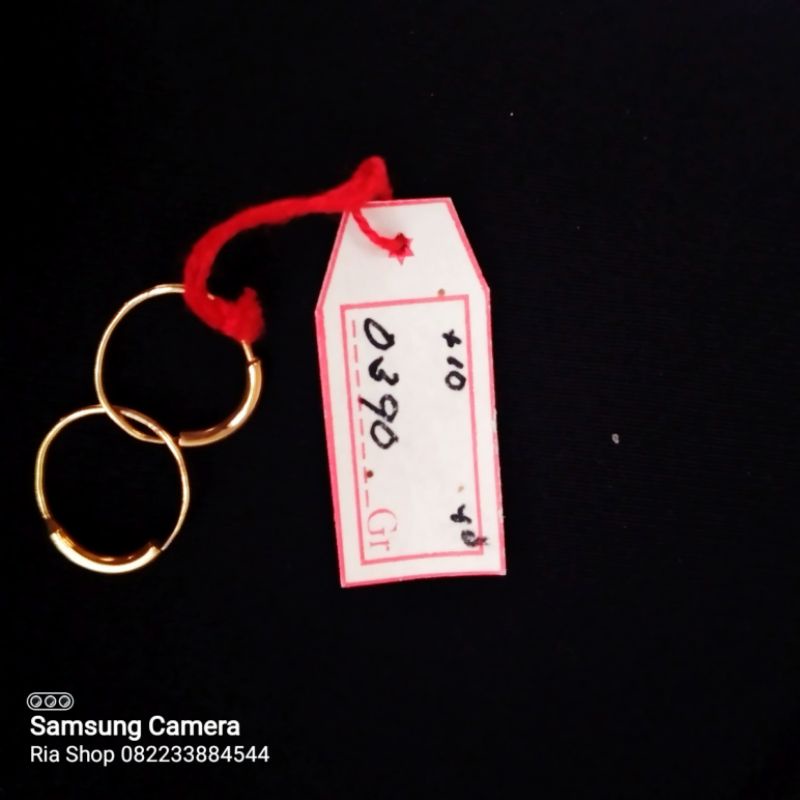 anting bayi tindik emas kadar 375