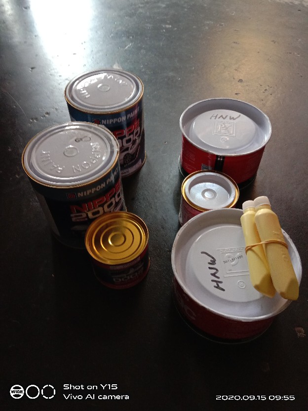 Nippe 2000 Primer Epoxy Abu / Putih Surfacer Cat Dasar 2 Komponen 1lt+200ml