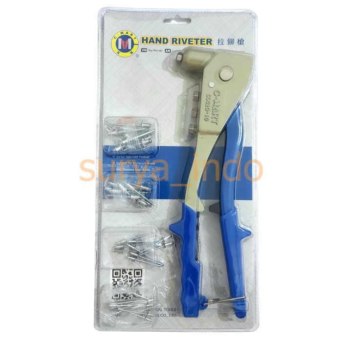 TANG RIVET PAKET 10&quot; C-MART C0020-10 TANG RIFET 2.4-4.8MM + PAKU RIVET