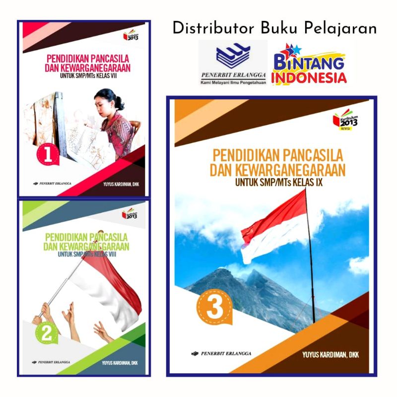 Buku Pelajaran PPKn-Pendidikan Pancasila Dan Kewarganegaraan Kelas 1,2,3 SMP/MTs Kurikulum 2013 Revisi