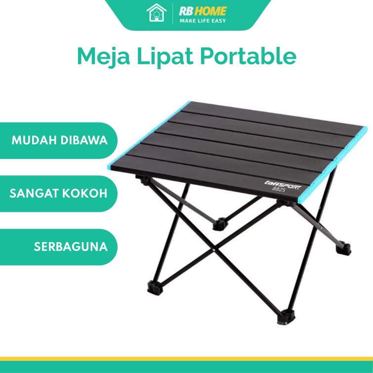 Meja Lipat Outdoor Camping Portable | Meja Camping Lipat Outdoor Alumunium