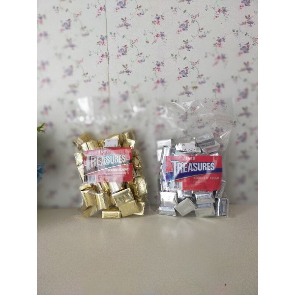 

coklat Delfi Treasure Almond/ treasure cookies isi 90pcs Coklat Delfi Kiloan