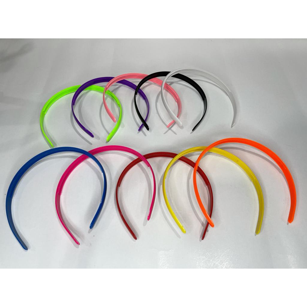 Bando polos warna / bando polos plastik / bandana / 12pcs