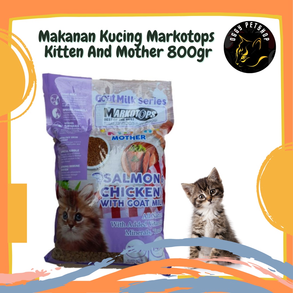 Makanan Kucing Markotops Kitten And Mother Dry Food 800gr