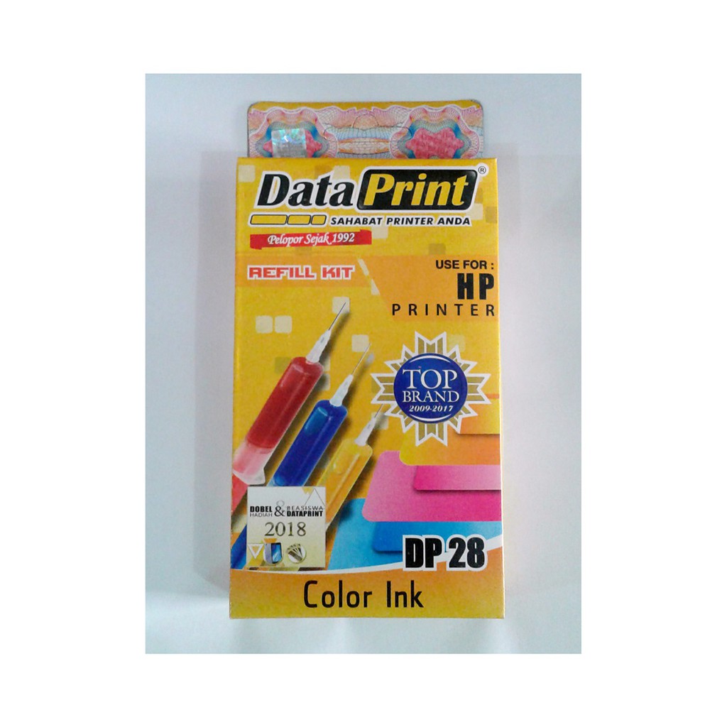 REFILL KIT Data Print HP Printer DP28 Color  DATAPRINT DP 28 WARNA LENGKAP JARUM SUNTIK