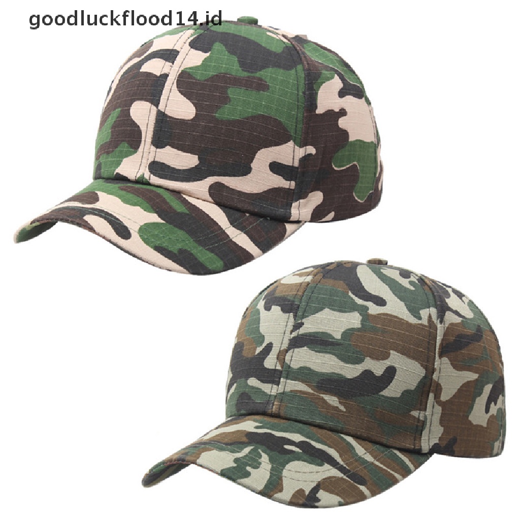 [OOID] Men Women Baseball Cap Military Army Camo Hat Trucker Camouflage Snapback ID