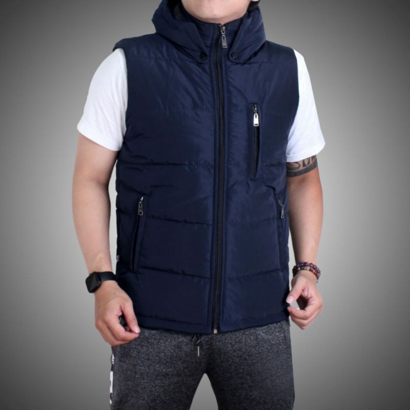 Rompi Parasut Pria Vest Motor Hodie Anti Angin
